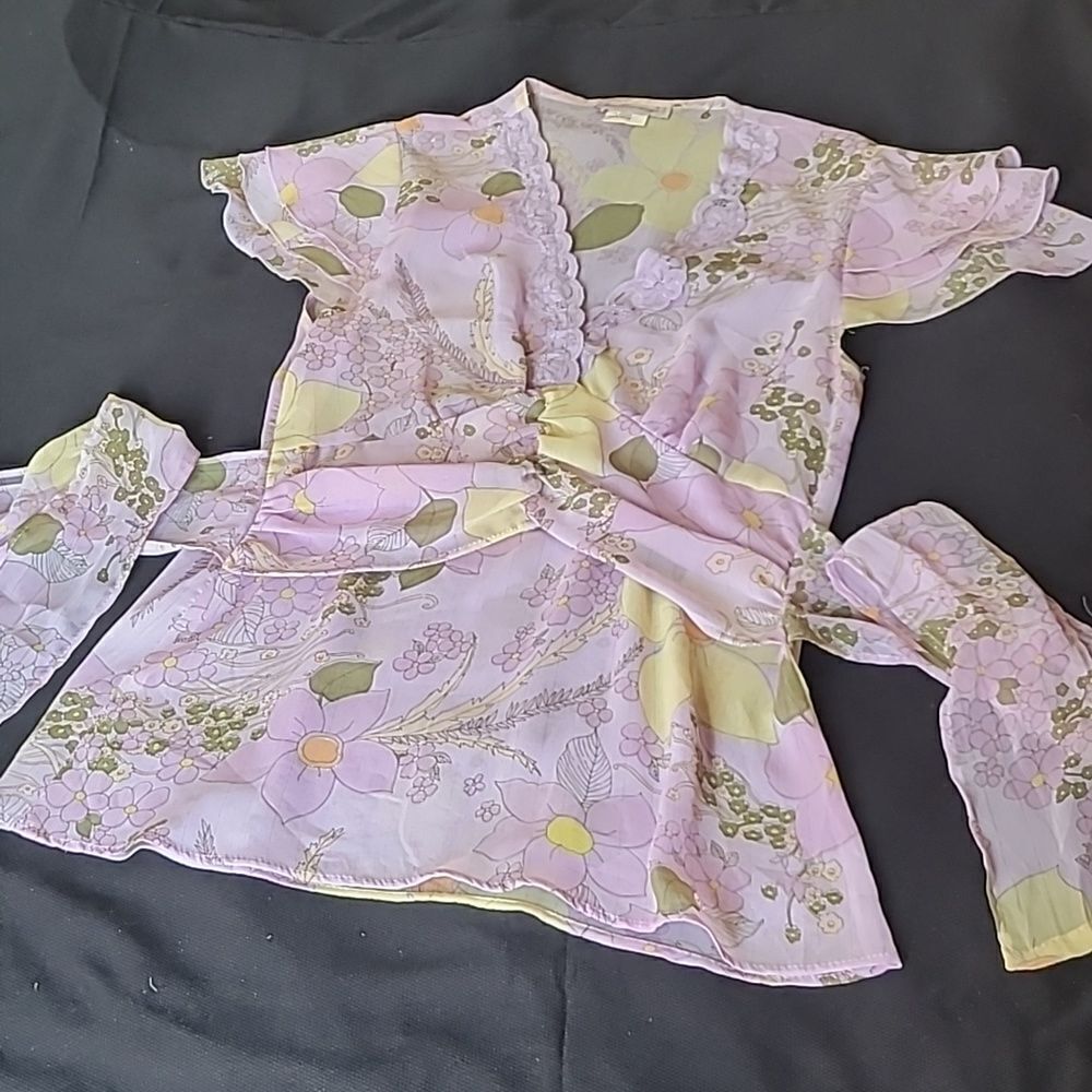 1669  Women JST D'ORANGE Shifon Blouse Size